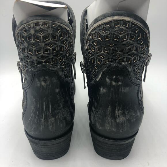 Corral Womens Distressed Cutout Shortie Zipper Boots Size US 11 - Picture 10 of 12